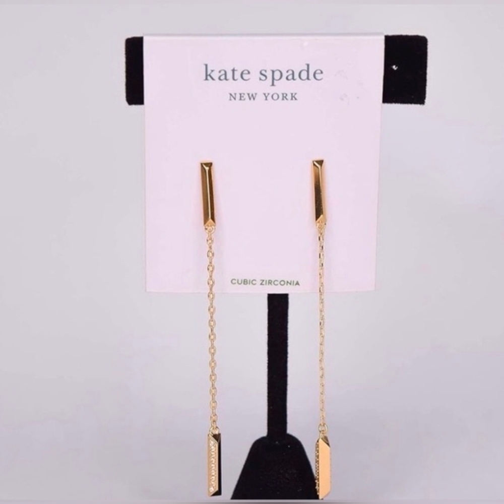 Kate Spade Gold Or Silver Dangle Earrings (Buyer's Choice) - Picture 9 of 9